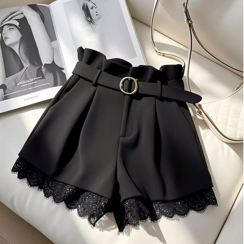 Short Dentelle Taille Haute Élégance & Légèreté