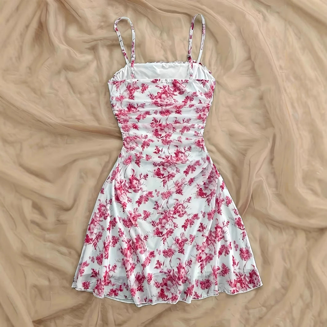 Robe Sexy à Bretelles Style Resort & Dos Nu