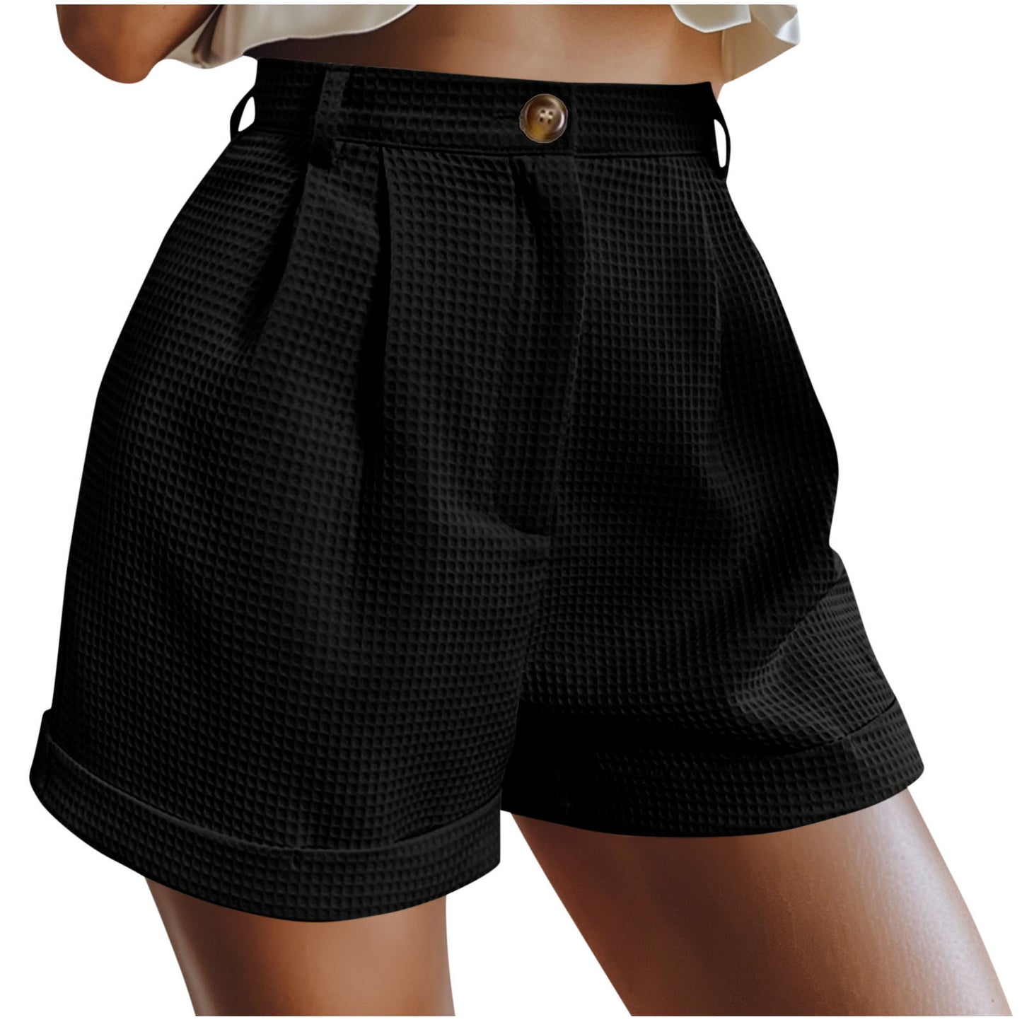 Short Femme Élégance Boutonnée Taille Haute & Style Décontracté