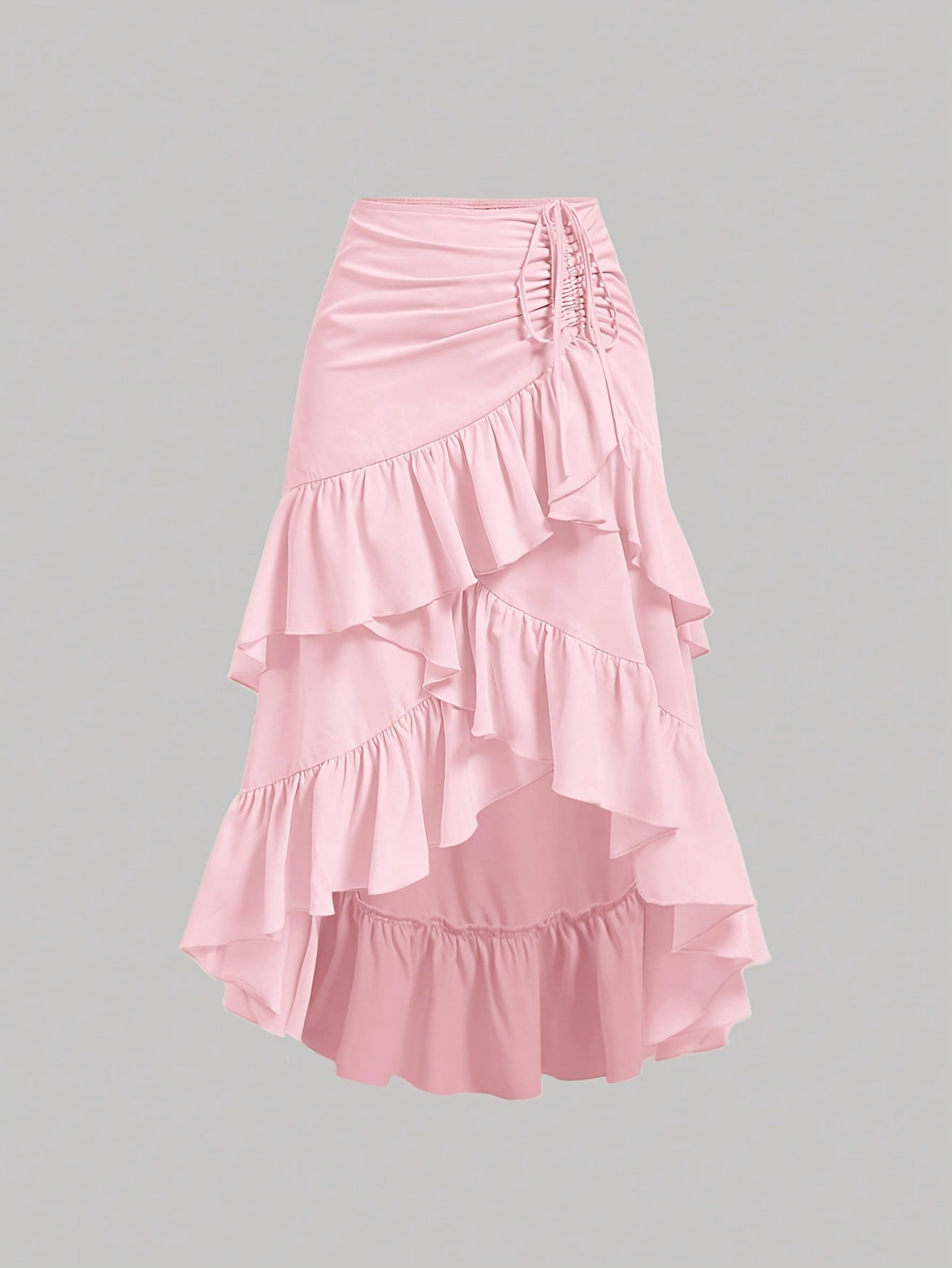 Jupe dÉté Taille Haute Coupe Slim & Volants Frais