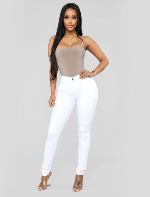Jeans Slim Femme Taille Haute, Stretch & Tendance