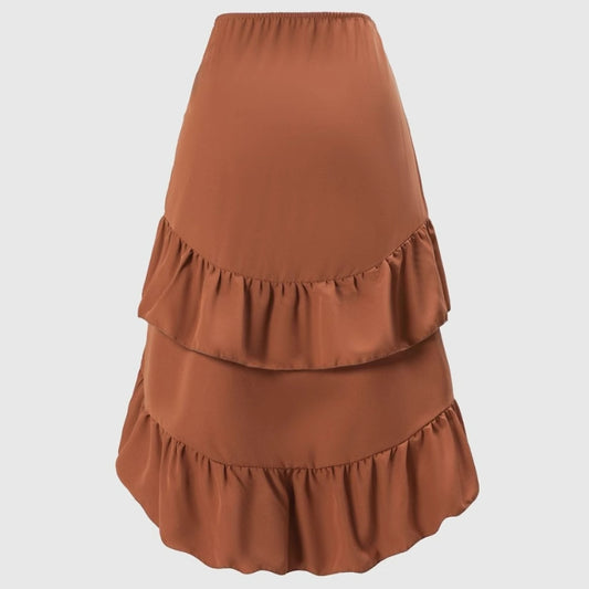 Jupe dÉté Taille Haute  Coupe Slim & Volants Frais