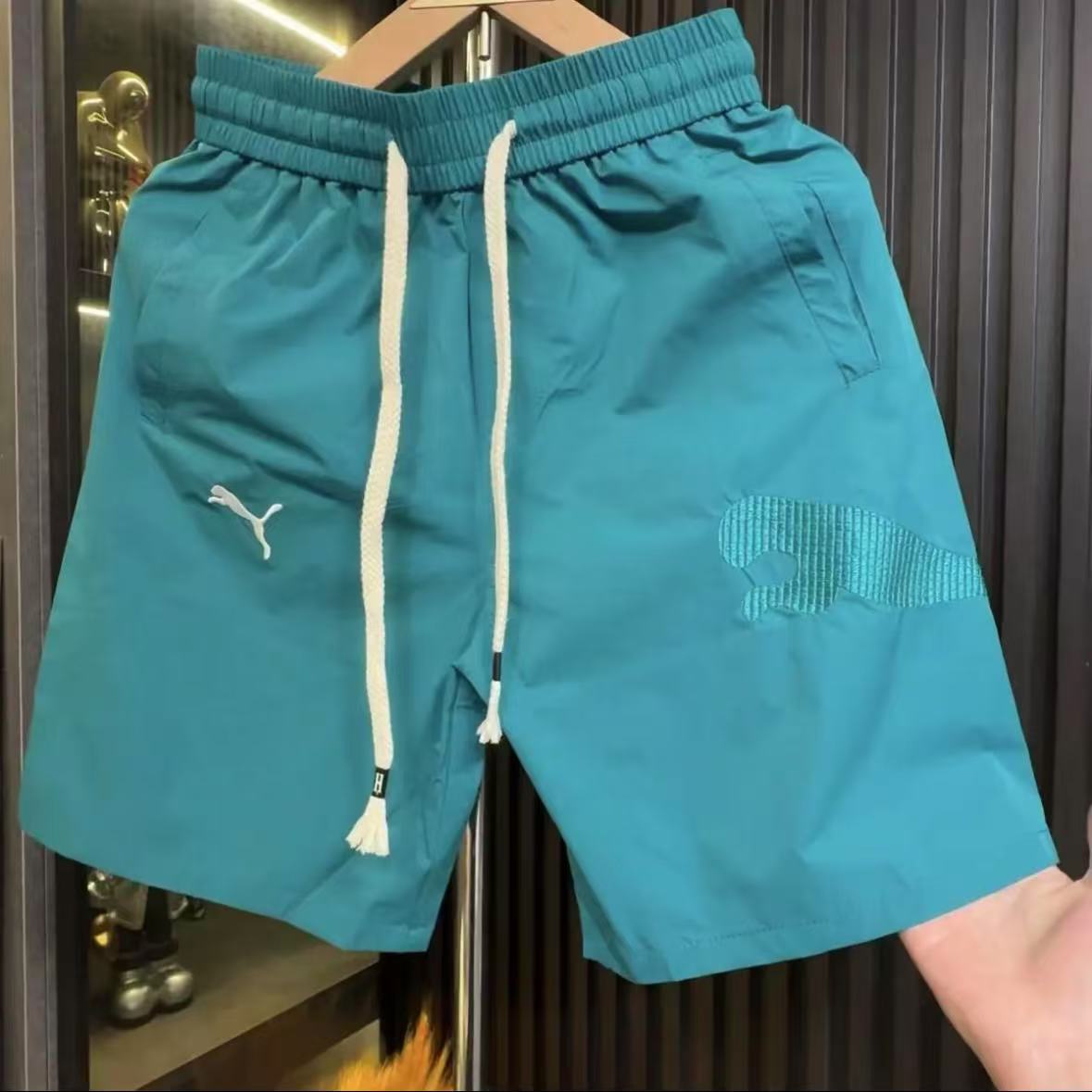 Shorts d'été en matière fine, séchage rapide, anti-frottement, tendance mode décontractée, polyvalents et disponibles en plusieurs couleurs.