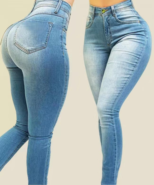 Jeans Slim Femme Taille Haute, Stretch & Tendance