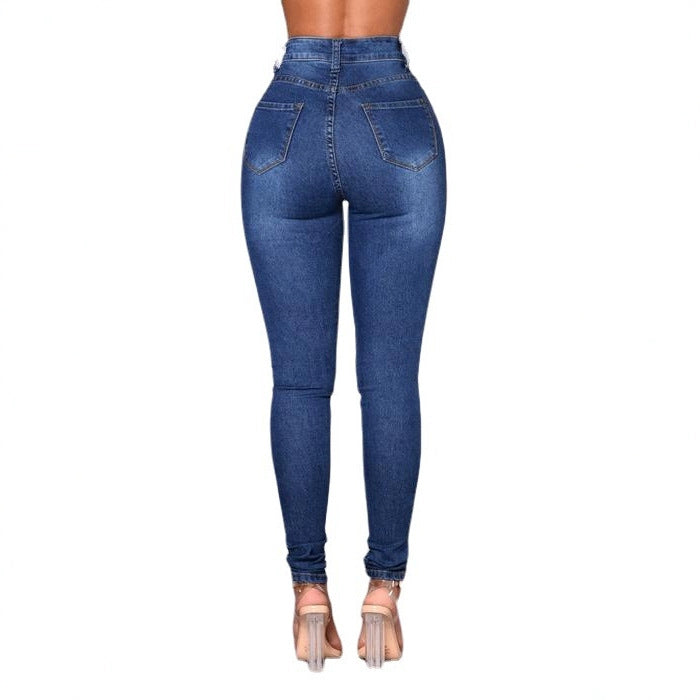 Jeans Slim Femme Taille Haute, Stretch & Tendance