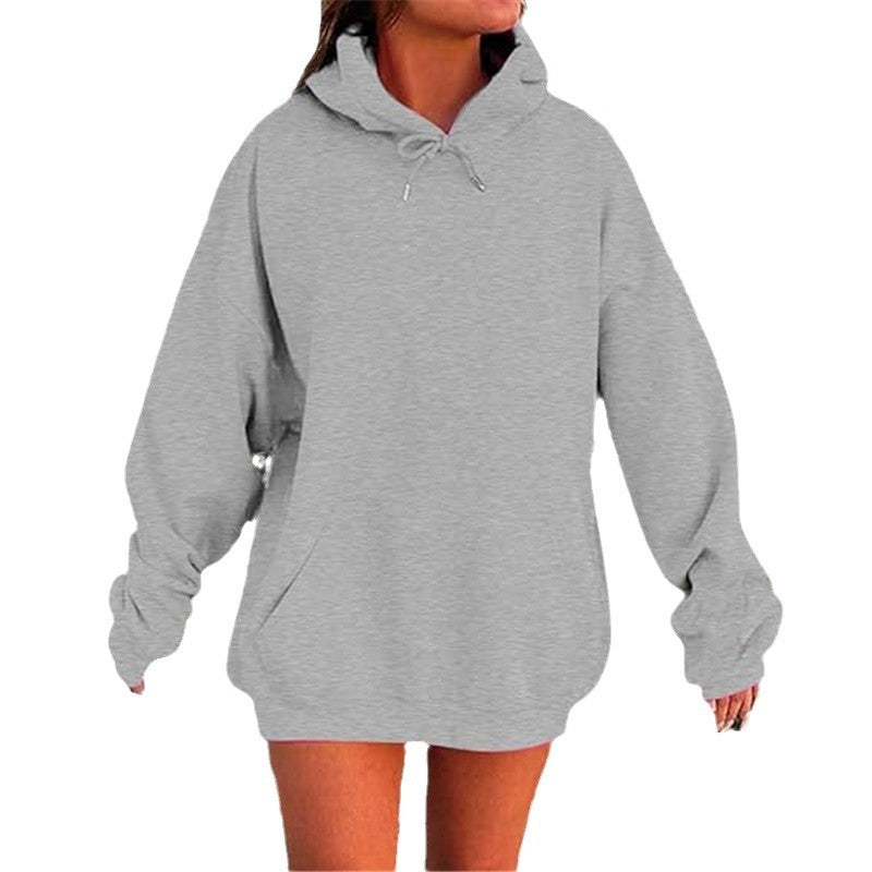 Sweat à capuche oversize unisexe Look européen et américain avec épaules tombantes et molleton ultra-doux pour un confort maximal