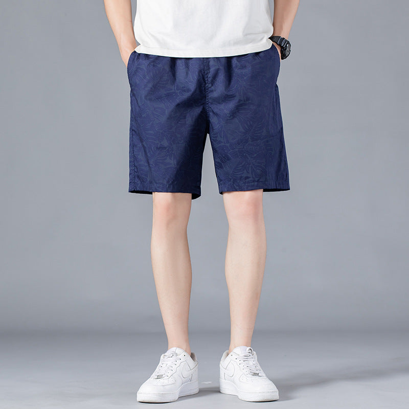 Short mi-long en coton pour homme Style décontracté, coupe droite et ample, motif camouflage tendance