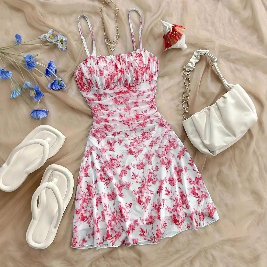 Robe Sexy à Bretelles Style Resort & Dos Nu