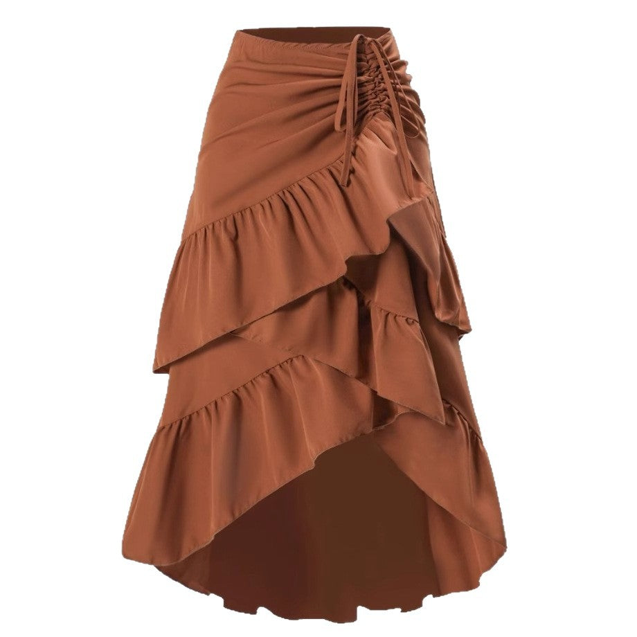 Jupe dÉté Taille Haute Coupe Slim & Volants Frais