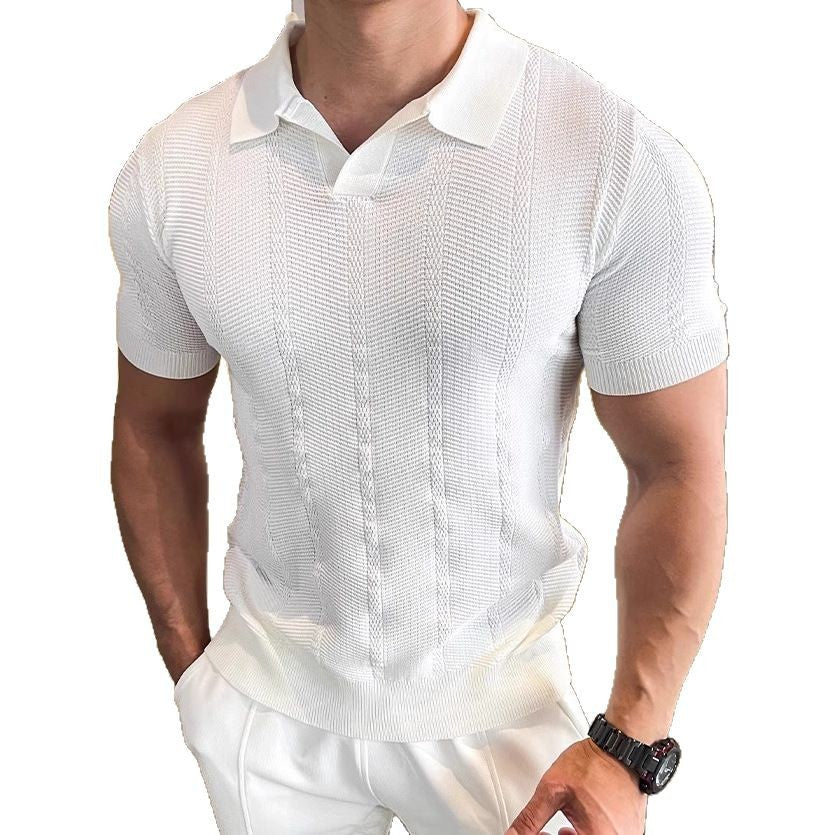 Polo Homme Style Décontracté Maille Fine & Look Sport Chic