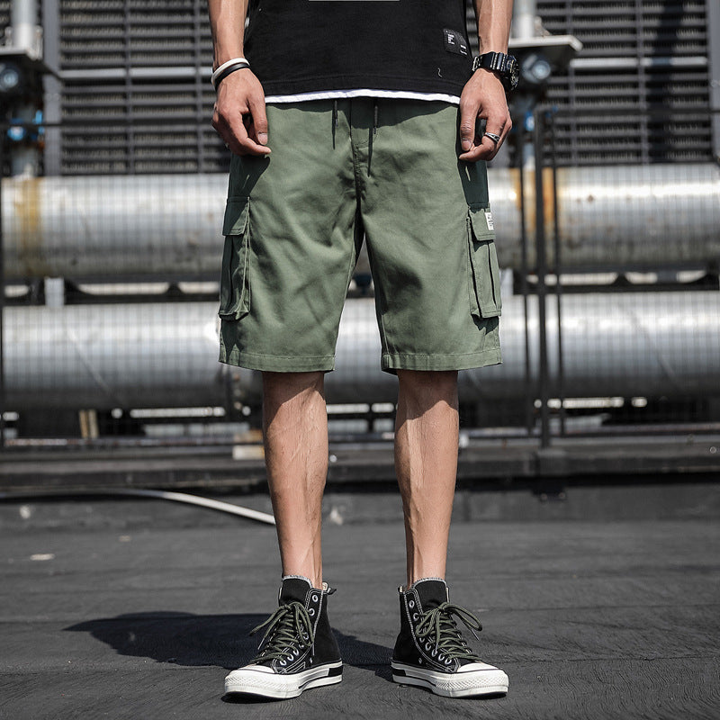 Short cargo en coton pour homme Coupe ample et légère, style décontracté et polyvalent