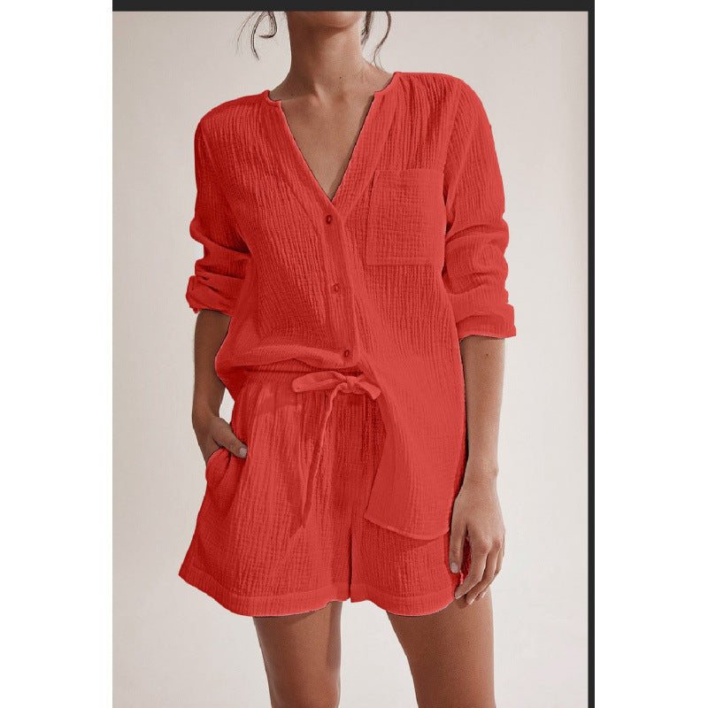 Ensemble Pyjama Double Gaze Élégance & Confort à la Maison