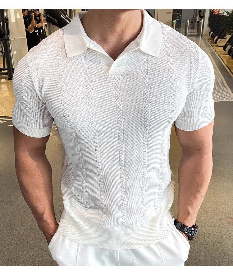 Polo Homme Style Décontracté Maille Fine & Look Sport Chic