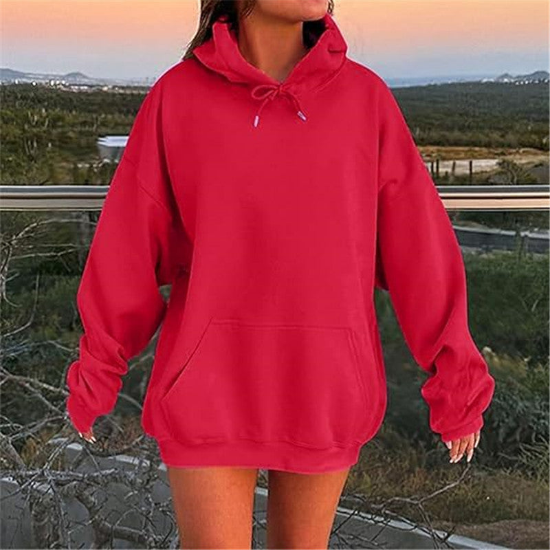 Sweat à capuche oversize unisexe Look européen et américain avec épaules tombantes et molleton ultra-doux pour un confort maximal