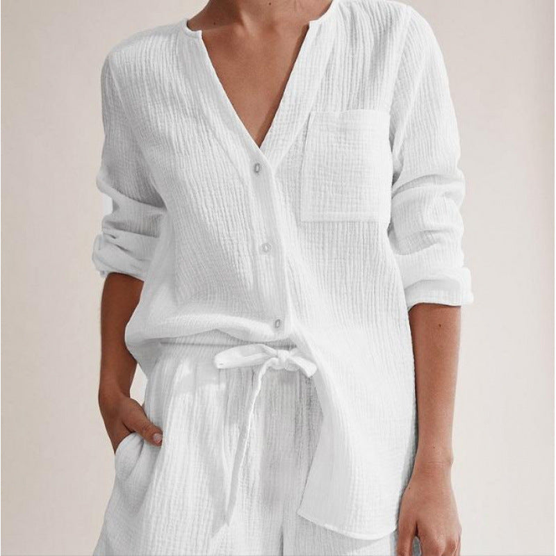 Ensemble Pyjama Double Gaze Élégance & Confort à la Maison