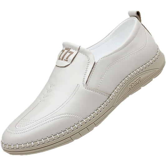 Chaussures décontractées en cuir pour homme  souples, respirantes et élégantes