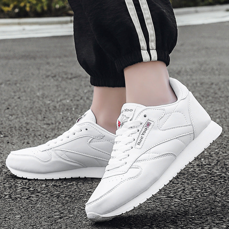 Chaussures en cuir pour couples, style Forrest Gump, grande taille jusqu’au 46, chaussures de course légères pour le printemps et l’automne.