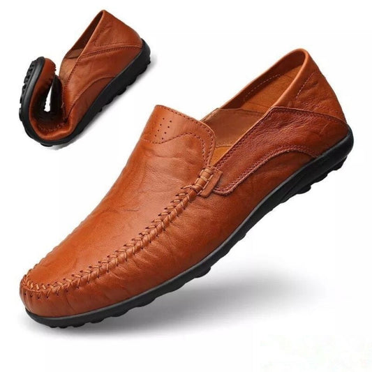 Chaussures en cuir véritable pour homme  respirantes et confortables