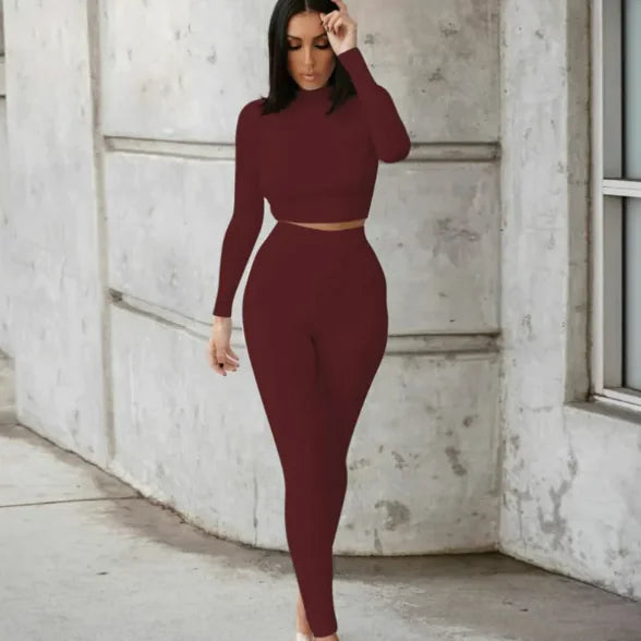 Ensemble Salopette Automnale Deux Pièces pour Femme