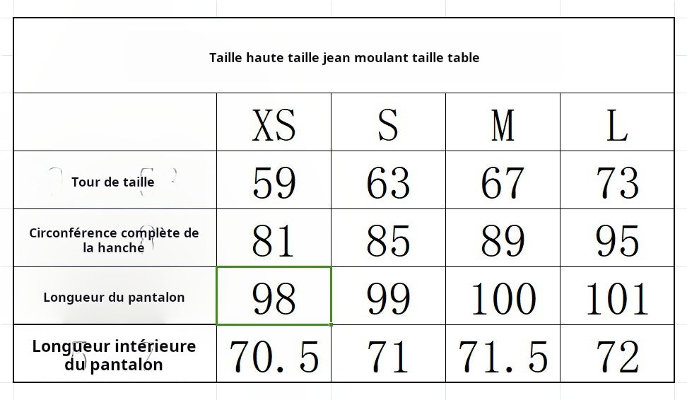 Jean Slim Femme Taille Haute Look Sexy et Élancé