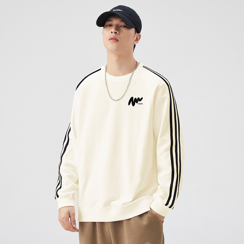 Sweatshirt Homme Manches Longues  Col Rond & Style Décontracté