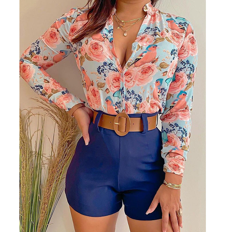 Chemise Femme à Imprimé Numérique  Élégance Moderne & Tendance