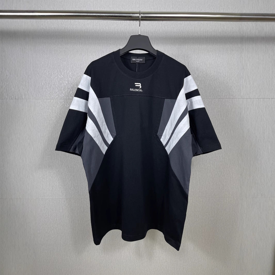The correct version of the Paris B home LOGO, double hook on the chest, small label letters, embroidered multi-piece T-shirt, one piece of delivery