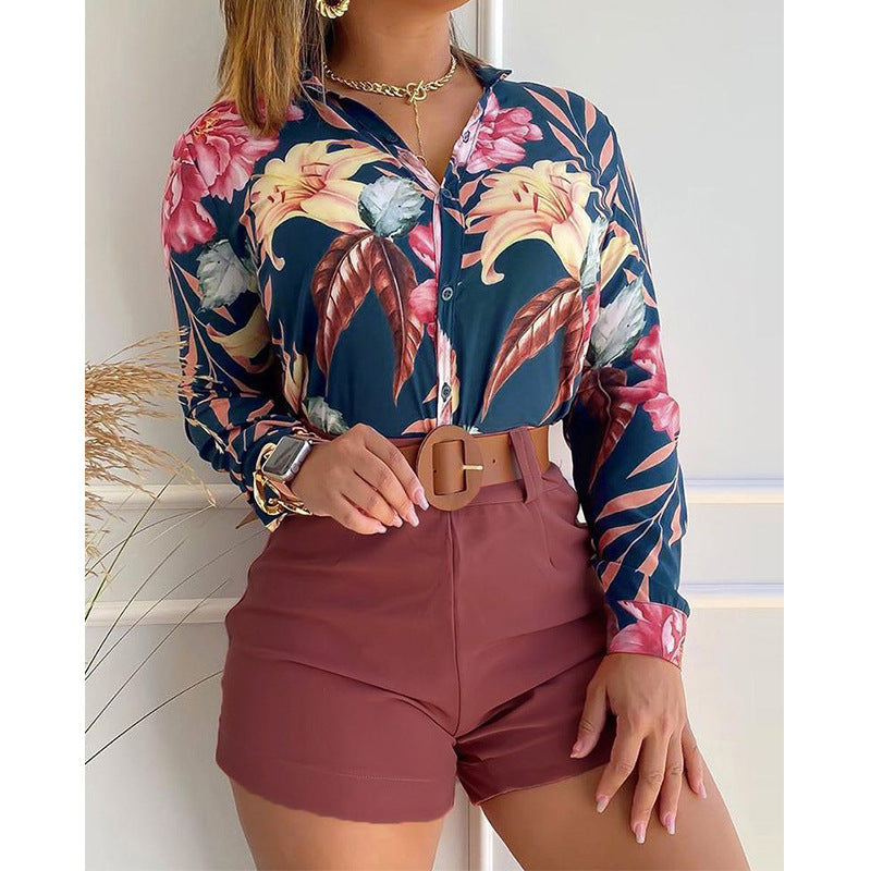 Chemise Femme à Imprimé Numérique  Élégance Moderne & Tendance