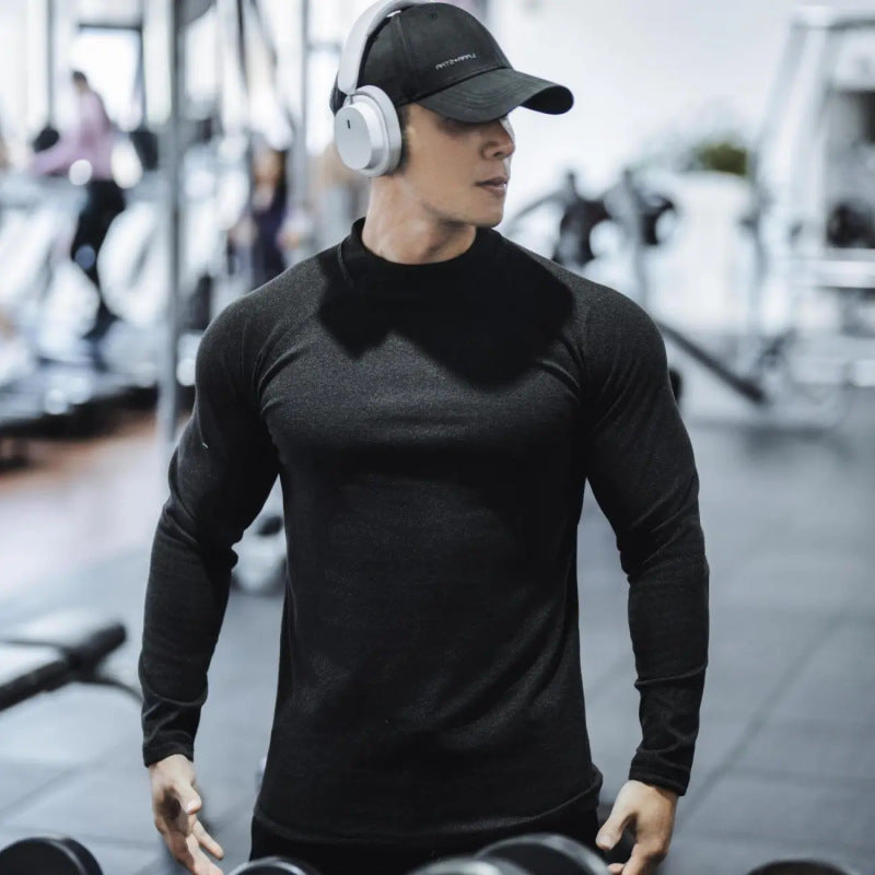 T-shirt Technique Homme Hiver  Col Montant & Doublure Velours