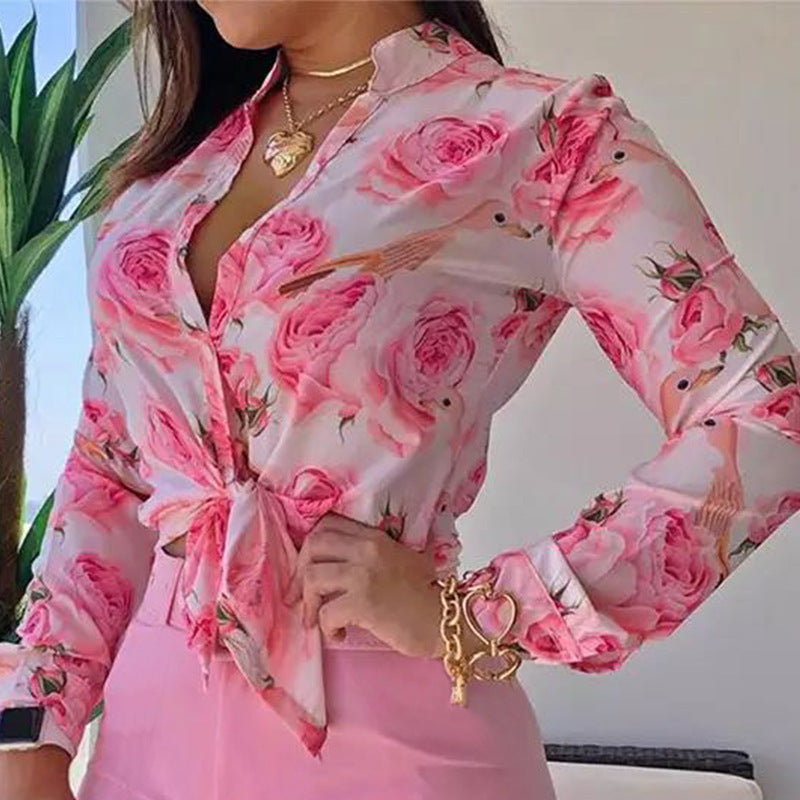 Chemise Femme à Imprimé Numérique  Élégance Moderne & Tendance