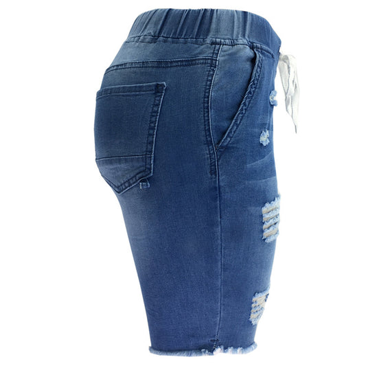 Jean Droit Femme Bleu Foncé  Style Commuter Élégant