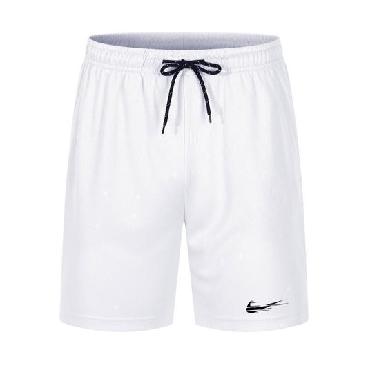 Short de plage pour homme, taille mi-haute avec cordon, tissu à séchage rapide en mesh, grande taille, style décontracté et polyvalent pour l’été.