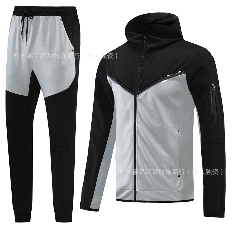 2425 New Long Pull Fall/Winter Hooded Jacket Training Wear Casual Sports Jacket Football Jersey Basic Jersey Long Sleeve