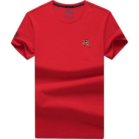 T-shirt homme en coton  col rond, manches courtes, coupe ample, grandes tailles