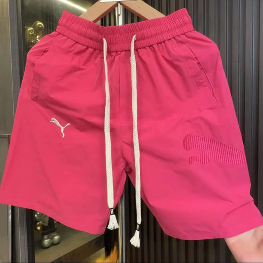 Shorts d'été en matière fine, séchage rapide, anti-frottement, tendance mode décontractée, polyvalents et disponibles en plusieurs couleurs.