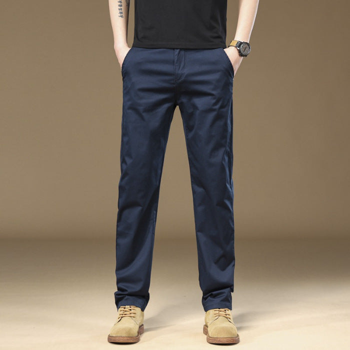 Pantalon pour homme  Coupe droite et ample, style décontracté et polyvalent, tendance et confortable