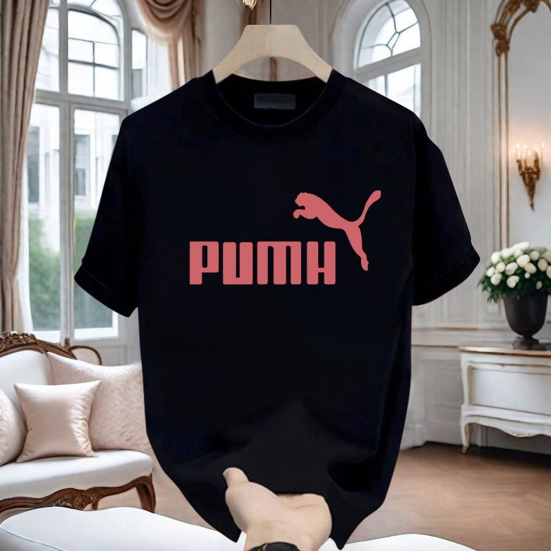 T-shirt homme en coton  manches courtes, col rond, coupe ample et polyvalente