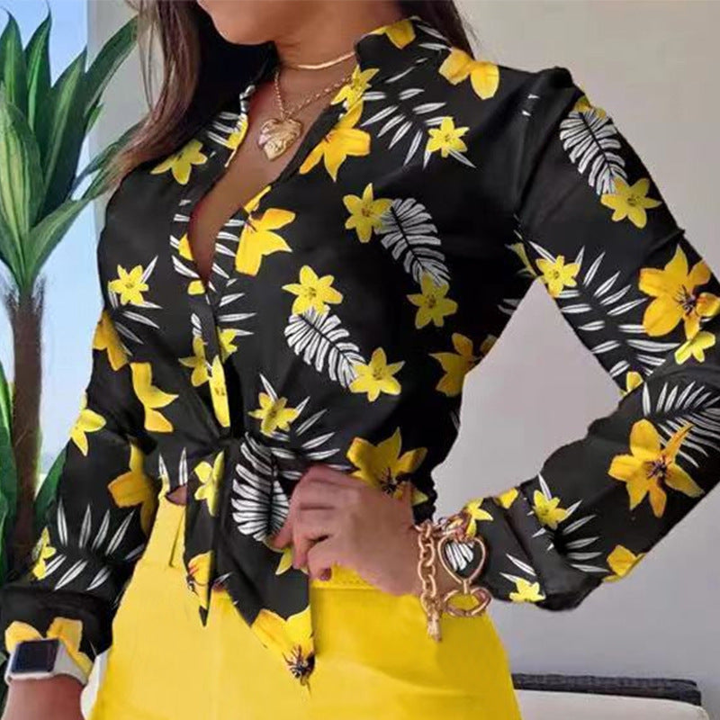 Chemise Femme à Imprimé Numérique  Élégance Moderne & Tendance