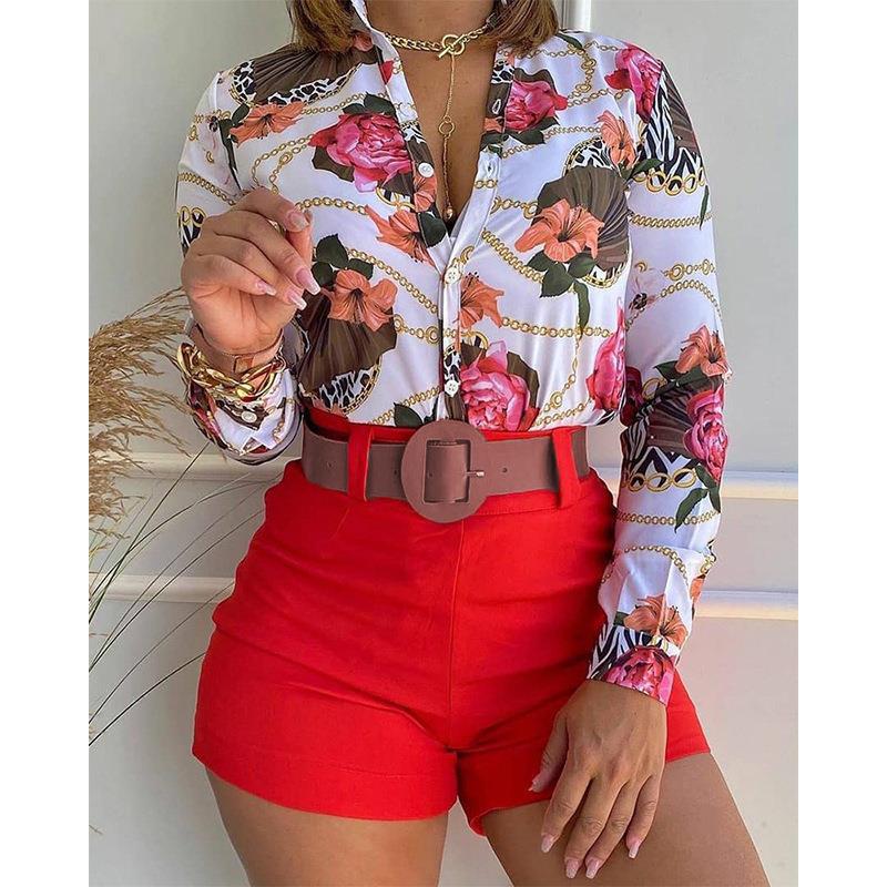 Chemise Femme à Imprimé Numérique  Élégance Moderne & Tendance
