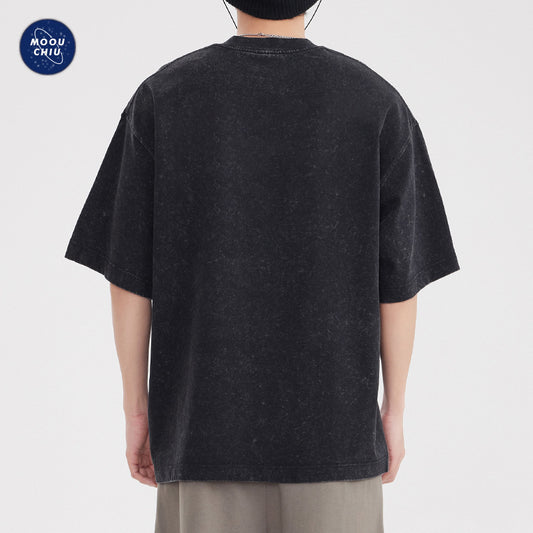 T-shirt Homme Oversize Lavé  Style Streetwear Rétro & Confort Premium