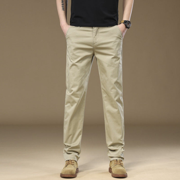 Pantalon pour homme  Coupe droite et ample, style décontracté et polyvalent, tendance et confortable