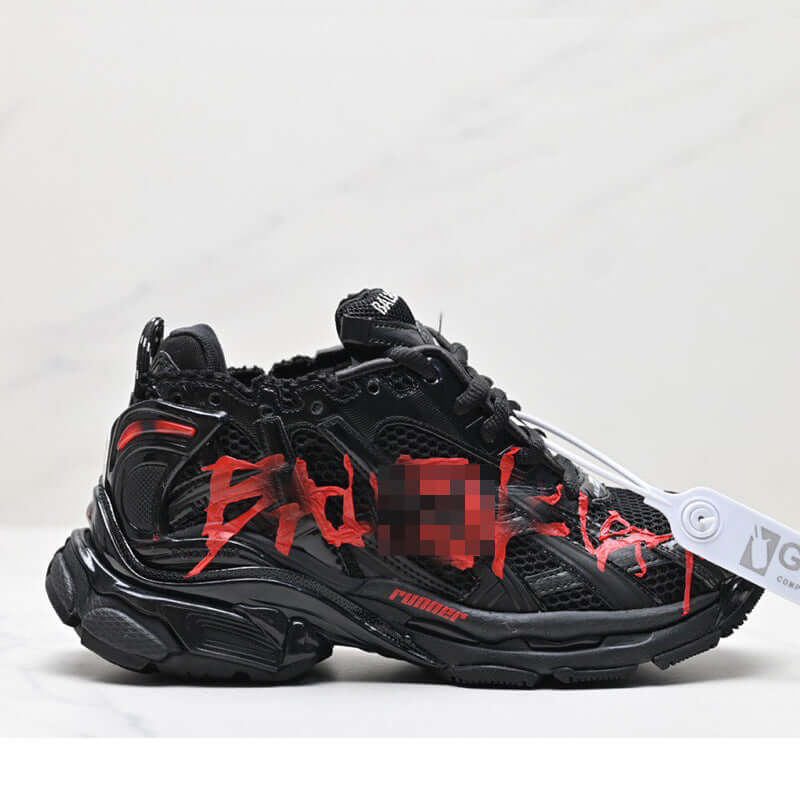 Chaussures Putian originales de luxe, modèle Paris Runner, septième génération de dad shoes, sneakers au style rétro usé, avec lacets, pour hommes et femmes, tendance mode.