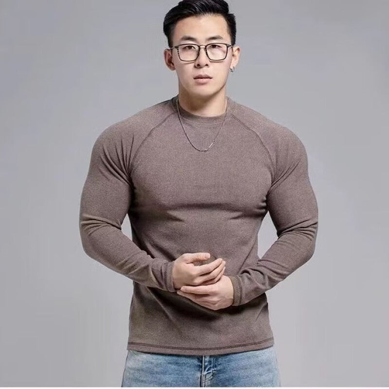 T-shirt Technique Homme Hiver  Col Montant & Doublure Velours