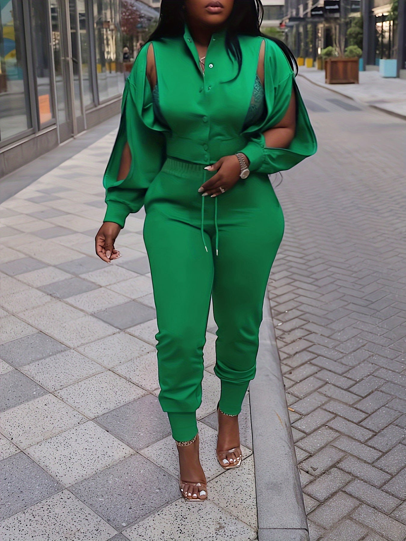 Ripped Women's Clothing Fashion Suit