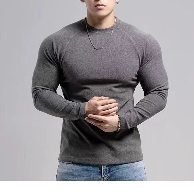 T-shirt Technique Homme Hiver  Col Montant & Doublure Velours