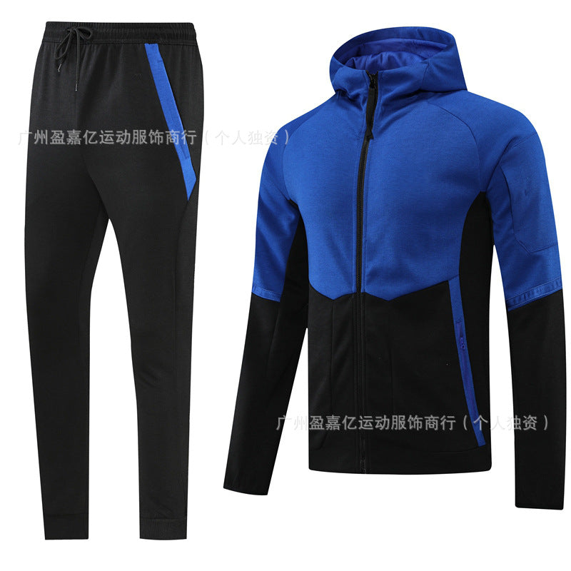 2425 New Long Pull Fall/Winter Hooded Jacket Training Wear Casual Sports Jacket Football Jersey Basic Jersey Long Sleeve