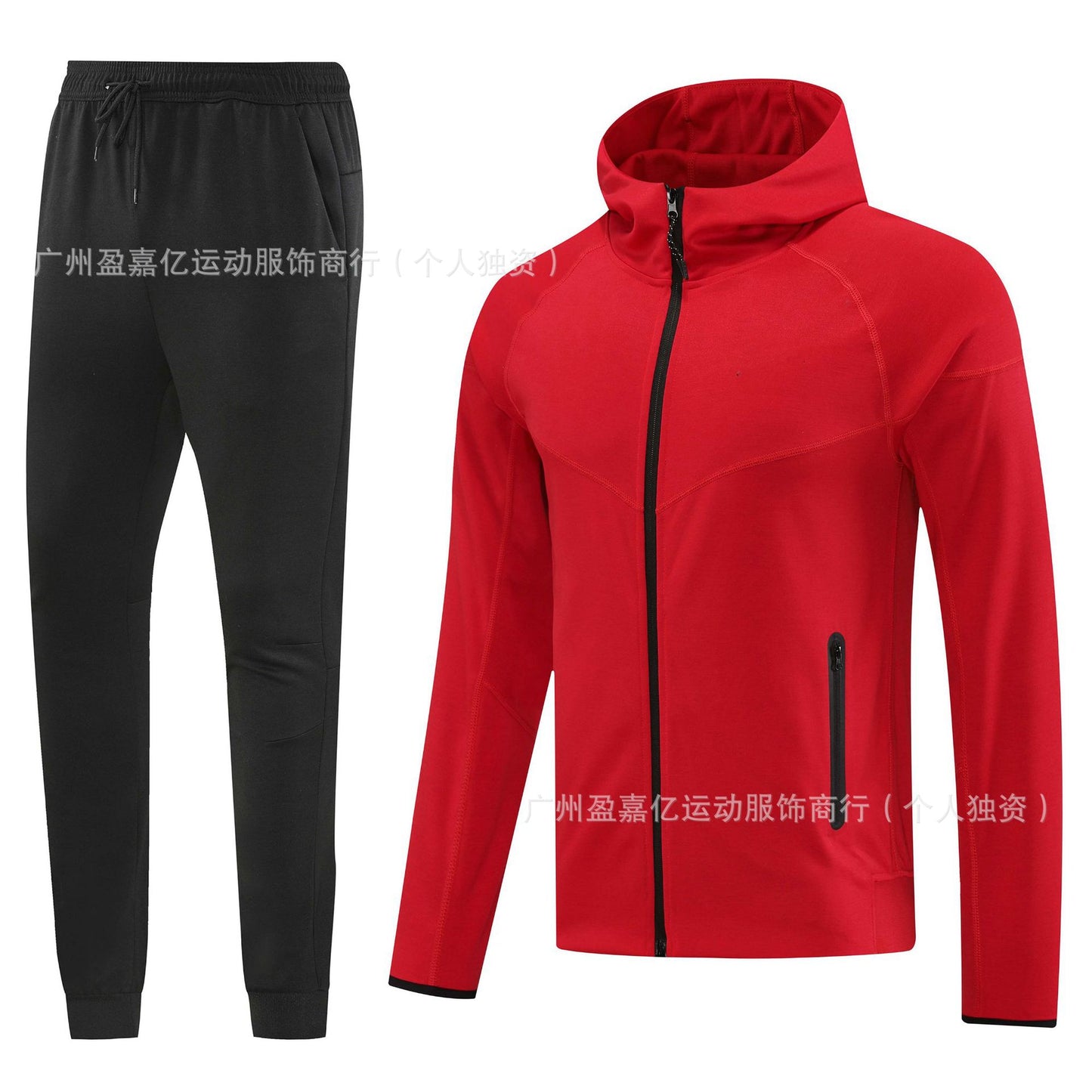 2425 New Long Pull Fall/Winter Hooded Jacket Training Wear Casual Sports Jacket Football Jersey Basic Jersey Long Sleeve