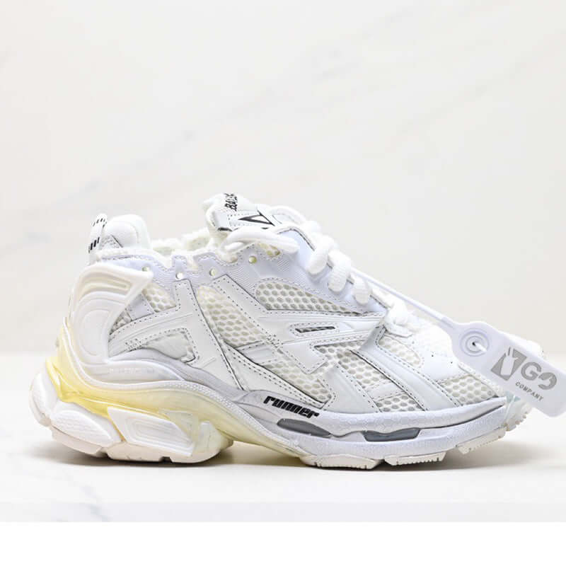 Chaussures Putian originales de luxe, modèle Paris Runner, septième génération de dad shoes, sneakers au style rétro usé, avec lacets, pour hommes et femmes, tendance mode.