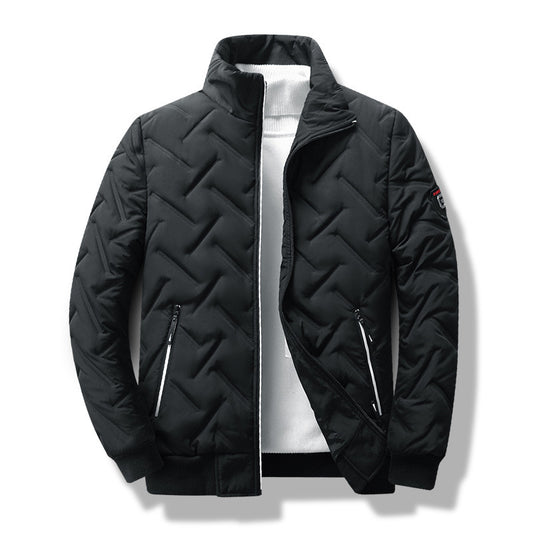 Veste courte homme mi-saison  style coréen tendance, col montant, coupe moderne, rembourrage léger type duvet, parfaite pour lautomne et lhiver