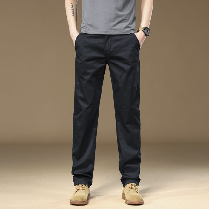 Pantalon pour homme  Coupe droite et ample, style décontracté et polyvalent, tendance et confortable